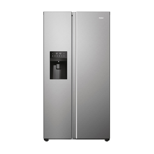 Image of Haier SBS 90 Serie 5 HSR5918DIMP frigorifero side-by-side Libera installazione 511 L D Platino, Acciaio inox