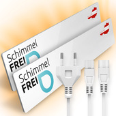 Technaxx EDH-WHI-SDRY-M1 + M2 Kit Completo Deumidificatore A Parete/Rimuovi Muffa Bianco-image