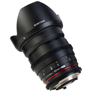 Samyang 24mm T1.5 ED AS IF UMC VDSLR SLR Obiettivo ampio Nero