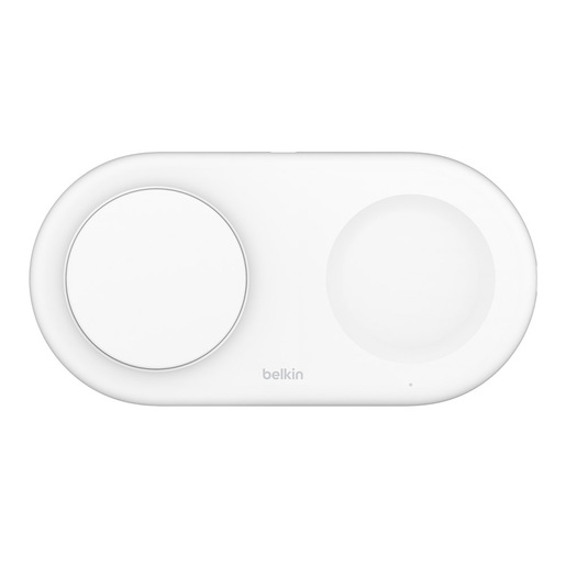 Image of Belkin WIZ021vfWH Belkin WIZ021VFBK Caricabatterie wireless per due dispositivi, bianco cod015