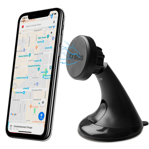 Image of SBS Wind Wide - Supporto auto orientabile per telefono con fissaggio a ventosa