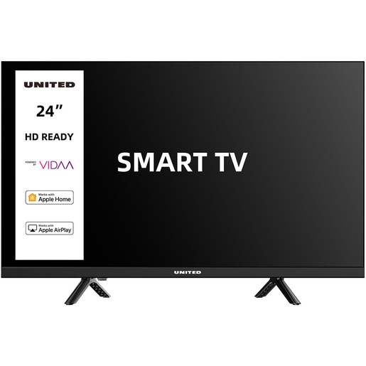 Image of United UNLED24M10VDA SMART TV 24'' HD, Sistema operativo VIDAA, Triplo tuner DVBT2/C/S2 HEVC MAIN10, Dolby Audio, Parental Control