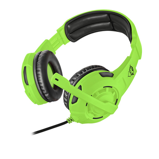 Image of Trust GXT 310-SR Spectra Auricolare Cablato A Padiglione Gaming Nero, Verde