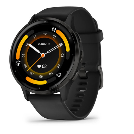 Image of Garmin Venu 3 3,56 cm (1.4'') AMOLED 45 mm Digitale 454 x 454 Pixel Touch screen Nero Wi-Fi GPS (satellitare)