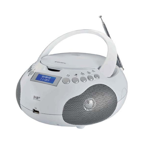 Image of        New Majestic AH-265 DAB Digitale DAB, DAB+, FM Bianco Riproduzione MP3