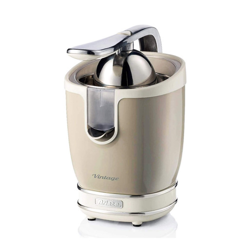 Image of Ariete 413 Spremiagrumi Elettrico con Leva - Salvagoccia - Motore Silenzioso - 85 Watt - Design Vintage - Beige