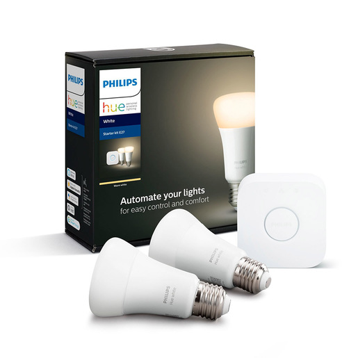 Image of Philips Hue White Starter kit: 2 lampadine connesse E27 (800)