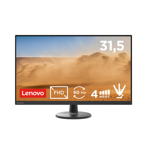 Lenovo D32-40 - Monitor 31.5'' VA Flat FHD 1920x1080 0 60Hz 4ms - 1xHDMI 1.4 + 1xDP 1.2 - Stand Tilt Cavo HDMI incluso