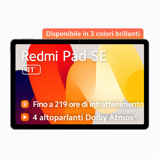Xiaomi Redmi Pad SE Qualcomm Snapdragon 256 GB 27,9 cm (11'') 8 GB Android 13 Grigio