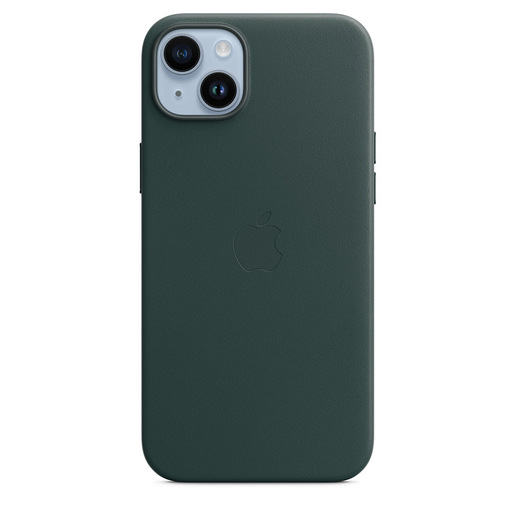 Image of        Apple Custodia iPhone 14 Plus in Pelle - Verde foresta