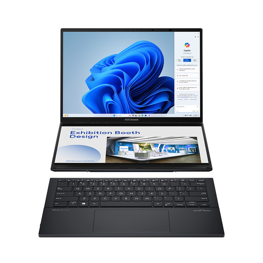 Image of ASUS Zenbook Duo OLED UX8406MA-PZ286W Intel Core Ultra 7 155H Ibrido (2 in 1) 35,6 cm (14'') Touch screen 3K 16 GB LPDDR5x-SDRAM 1 TB SSD Wi-Fi 6E (802