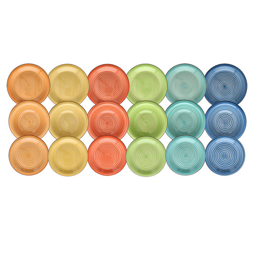 Image of Joia Home SERVIZIO TAVOLA 18 PEZZI LOISE servizio da tavola 18 pz Colori assortiti