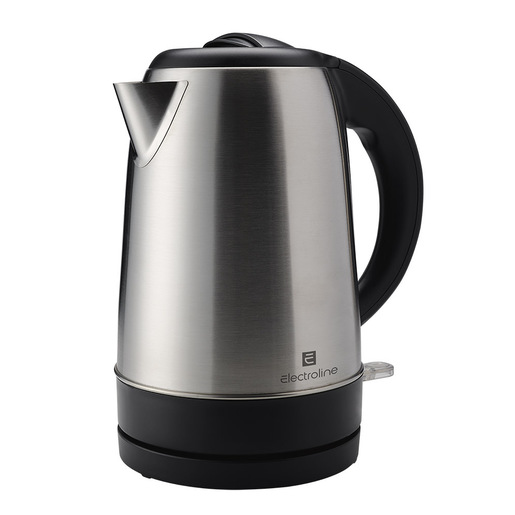Image of Electroline EDK401X bollitore elettrico 1,7 L 2200 W Nero, Acciaio inox