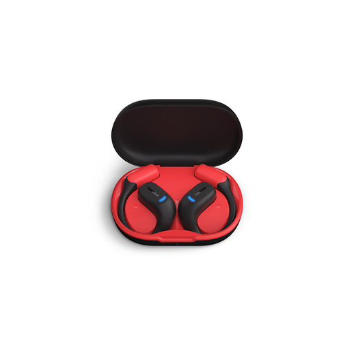 Image of Philips 6000 series TAA6709BK/00 auricolare True Wireless Stereo (TWS) A clip Sport Bluetooth Nero, Rosso