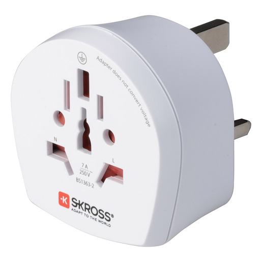 Image of Poly Pool PP0429 adattatore per presa di corrente Tipo G (UK) Universale Bianco