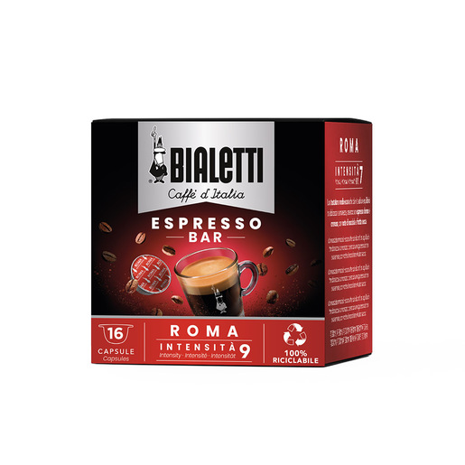 Image of Bialetti Roma Capsule caffè Tostatura scura 16 pz