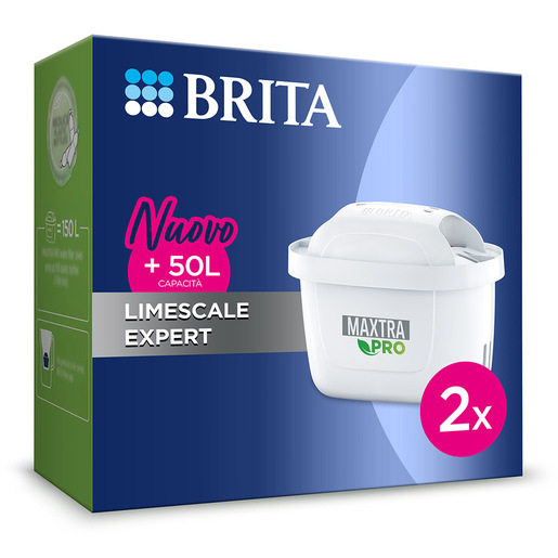 Image of Brita Filtro per acqua MAXTRA PRO Limescale Expert Pack 2 - NUOVA GENERAZIONE - Ideale per bevande calde & massima protezione dal calcare
