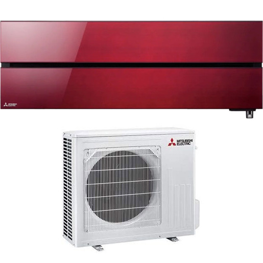 Image of Mitsubishi Electric MITKITMSZLN50VGR1 condizionatore fisso Climatizzatore Monosplit system Rosso, Bianco 18000 BTU