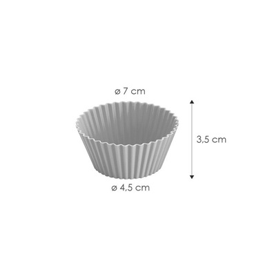 JUNEYE 12 Pirottini In Silicone Per Mini Cupcake - 7x3,5x4,5 Cm, Riutilizzabili, Antiaderenti, Multicolore - 2