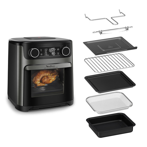 Image of Moulinex Easy Fry Multifunction Forno Friggitrice ad Aria 15L, 9 Funzioni di Cottura, Doppia Resistenza, 3 Livelli di Cottura AL5558F0