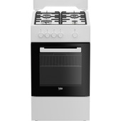 Beko FSG522DWC Cucina Gas Nero, Bianco-image