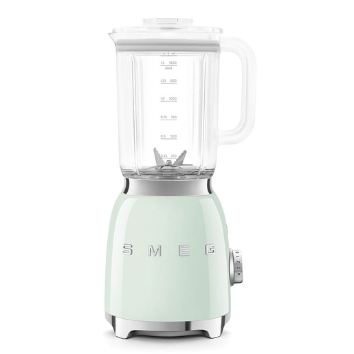 FRULLATORE SMEG BLF03PGEU, Potenza 800 W, Caraffa da 1.5 l, 4 velocità, Plastica, Acciaio inox, VERDE