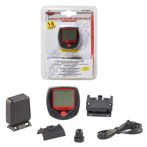 Image of Rhütten 263546 computer per bicicletta Computer da bicicletta wireless Nero, Rosso