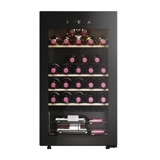 Image of Haier Wine Bank 50 Serie 3 HWS34GGH1 Cantinetta vino con compressore Libera installazione Nero 34 bottiglia/bottiglie