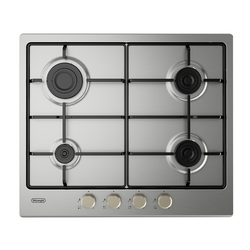 Image of De’Longhi YLG 60 F piano cottura Acciaio inox Da incasso 60 cm Gas 4 Fornello(i)