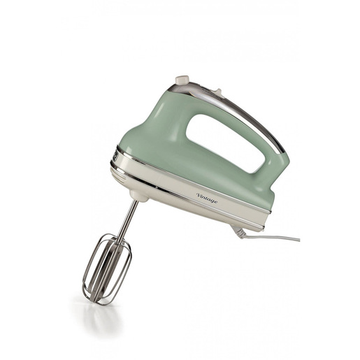 Image of Ariete 1548 Sbattitore Vintage, 450W, 5 velocità, Funzione turbo, 2 fruste, Verde