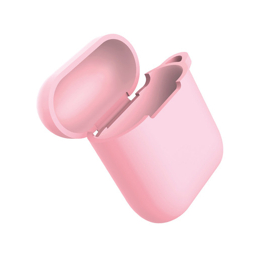 Image of Eva Fruit Custodia AirPods in silicone morbido con base piatta - rosa