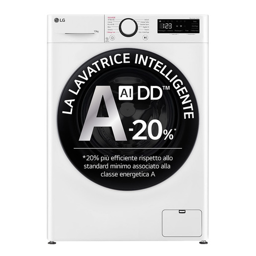 Image of LG F4R3013NSWB Lavatrice 13kg AI DD, Classe A-20%, 1400 giri, Lavaggio a vapore