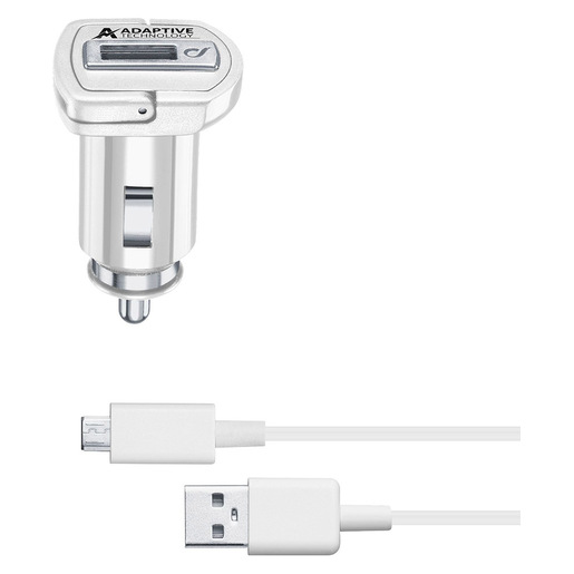 Image of Cellularline Adaptive Fast Car Charger Kit 15W - Micro USB - Samsung