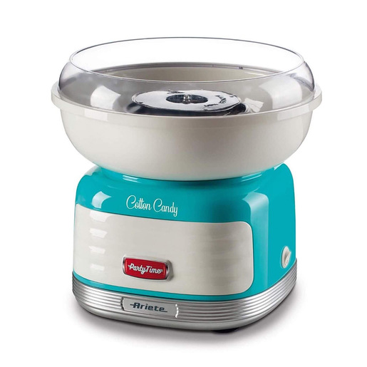 Image of Ariete 2973 - Cotton Candy Party Time - Macchina per Zucchero Filato compatibile con zucchero semolato e caramelle dure - 500 Watt - Azzurro