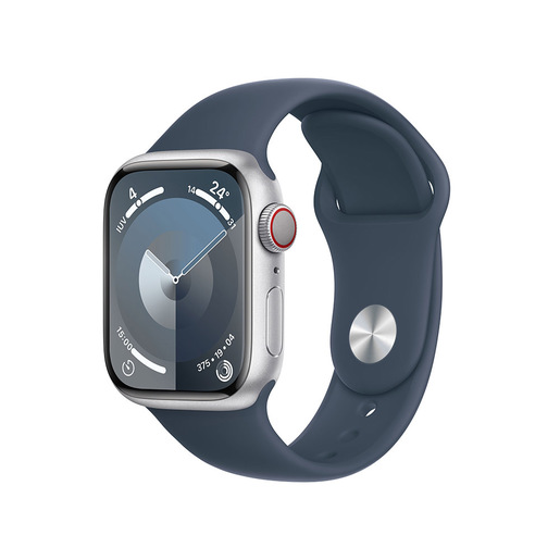 Image of Apple Watch Series 9 GPS + Cellular Cassa 41mm in Alluminio Argento co
