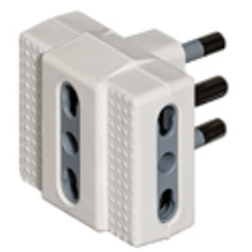 Image of bticino S3604DE adattatore per presa di corrente Tipo L (IT) Bianco