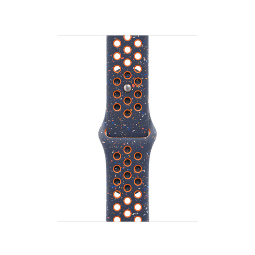 Image of Apple MYJW3ZM/A accessorio indossabile intelligente Band Blu, Arancione Fluoroelastomero