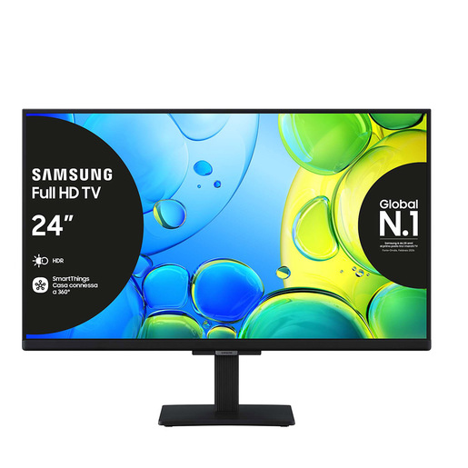 Image of Samsung Full HD 24'' UE24F6000FUXZT, Hyper Real Processor, HDR & Pur Color, Smart Experience, OTS Lite & Adaptive Sound, Slim Look Design, Smart TV, 2025