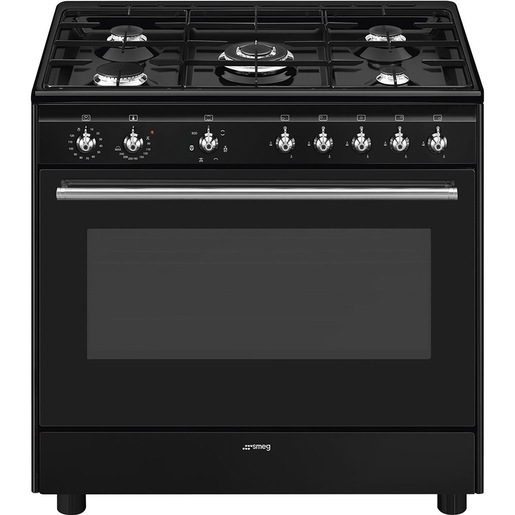 Image of Smeg Concert CX91GMBL cucina Cucina freestanding Elettrico Gas Nero