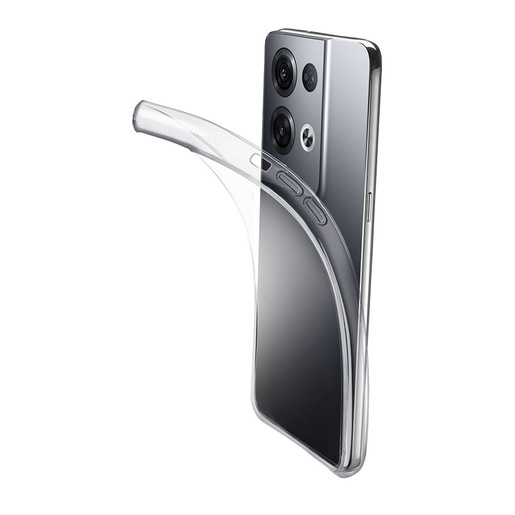 Image of Cellularline Fine - Oppo Reno 8 Pro 5G Cover in gomma morbida ultra sottile e trasparente