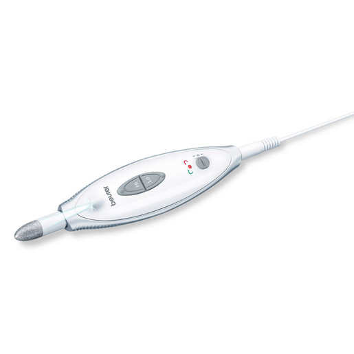 Beurer MP 41 - Fresa elettrica per Unghie con 7 Accessori Professionali per Manicure e Pedicure in zaffiro e feltro per accorciare, limare, modellare