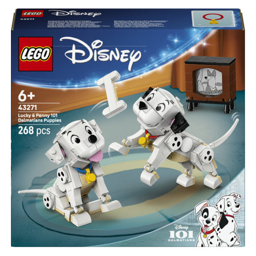 Image of LEGO Disney ? 43271 Pongo e Peggy - La Carica dei Cento e Uno, Animali Giocattolo, Regalo per Bambine e Bambini da 6+ Anni