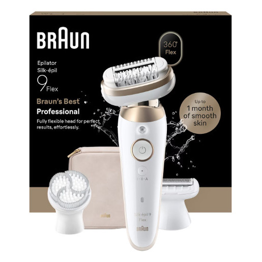 Braun Silk-épil 9-060 3D 40 pinzette Oro, Bianco