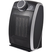 Electroline CFHE206N Stufetta Elettrica Interno Nero, Argento 1800 W Riscaldatore Ambiente Elettrico Con Ventilatore-image