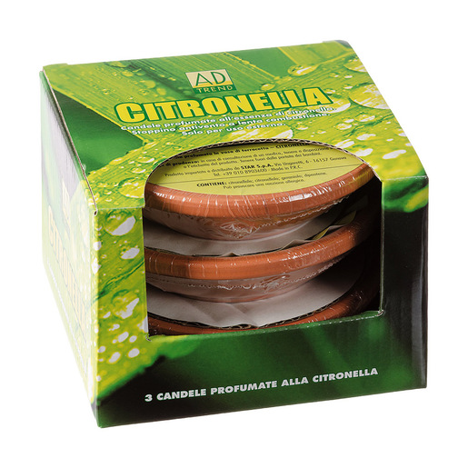 Image of STAR 97585 candela di cera Rotondo Citronella Terracotta 1 pezzo(i)