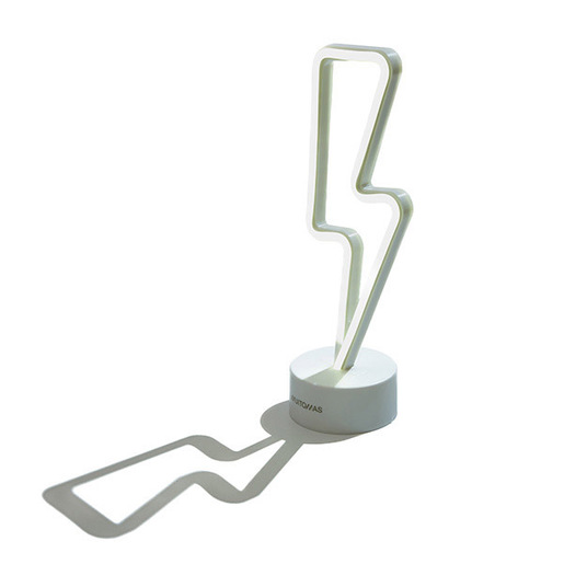 Image of Muitomas NEONTBOLT lampada da tavolo Lampadina/e non sostituibile/i Neon Bianco