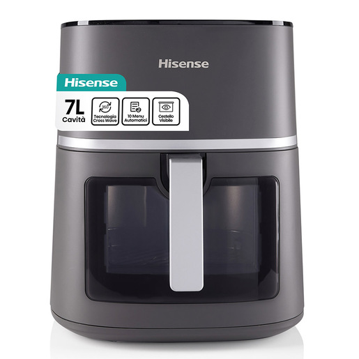 Image of Hisense HAF1900D friggitrice Singolo 7 L 1800 W Friggitrice ad aria calda Nero