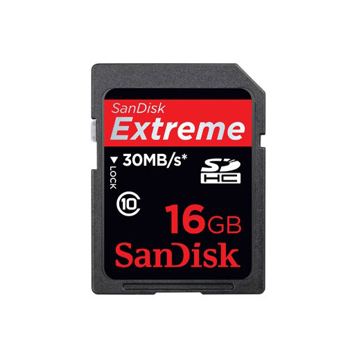 Image of SanDisk 16GB Extreme SDHC memoria flash Classe 10