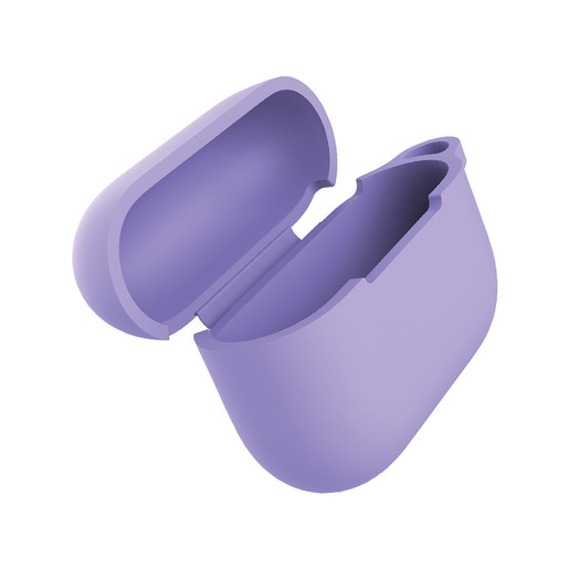 Image of Eva Fruit Custodia AirPods Pro in silicone morbido con base piatta - viola