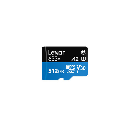 Image of Lexar 633x 512 GB MicroSDXC UHS-I Classe 10